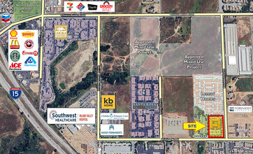 NWC Prielipp Road & Elizabeth Lane, Wildomar, CA - aerial  map view - Image1