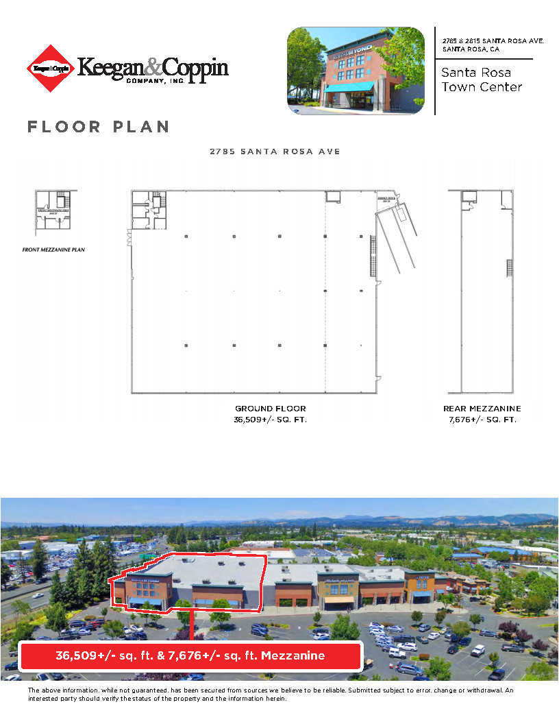 2765-2835 Santa Rosa Ave, Santa Rosa, CA for lease Floor Plan- Image 1 of 1