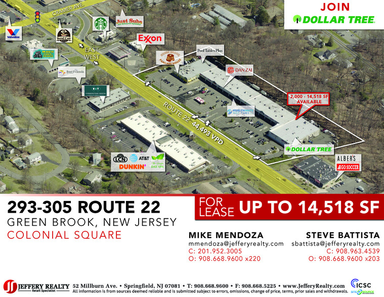 299 US Highway 22, Green Brook, NJ for lease - Building Photo - Image 1 of 3