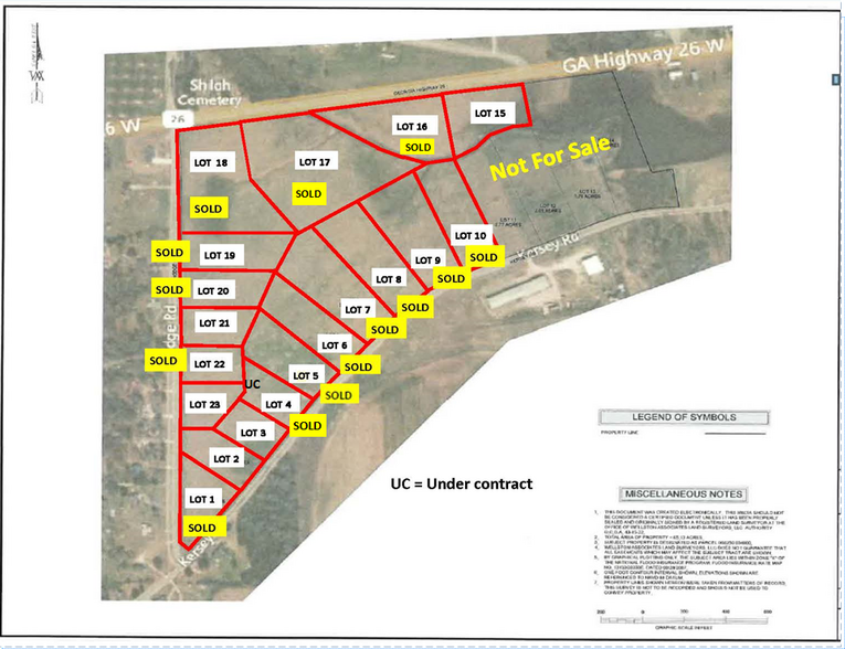 Kersey Road, Elko, GA for sale - Plat Map - Image 1 of 3