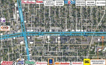 1055 Fort St, Lincoln Park, MI - AERIAL  map view