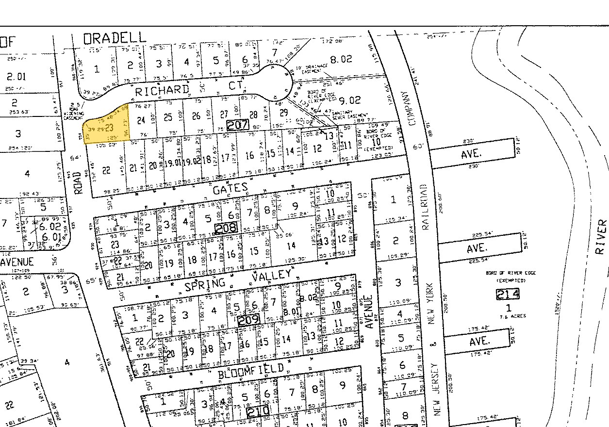954 Kinderkamack Rd, River Edge, NJ for sale Plat Map- Image 1 of 1