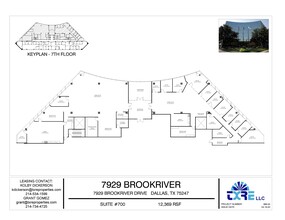 7929 Brookriver Dr, Dallas, TX for lease Floor Plan- Image 1 of 1