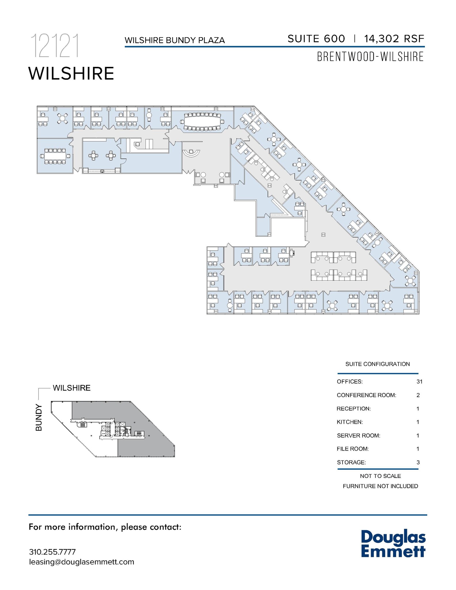 12121 Wilshire Blvd, Los Angeles, CA for lease Floor Plan- Image 1 of 1