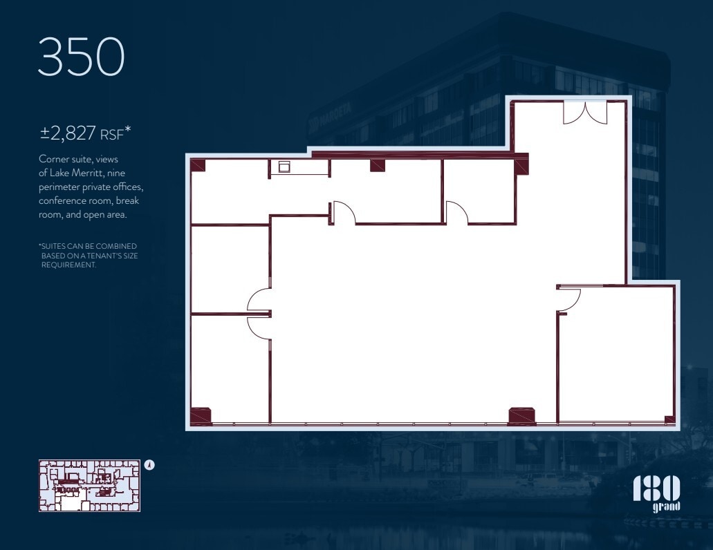 180 Grand Ave, Oakland, CA for lease Floor Plan- Image 1 of 1