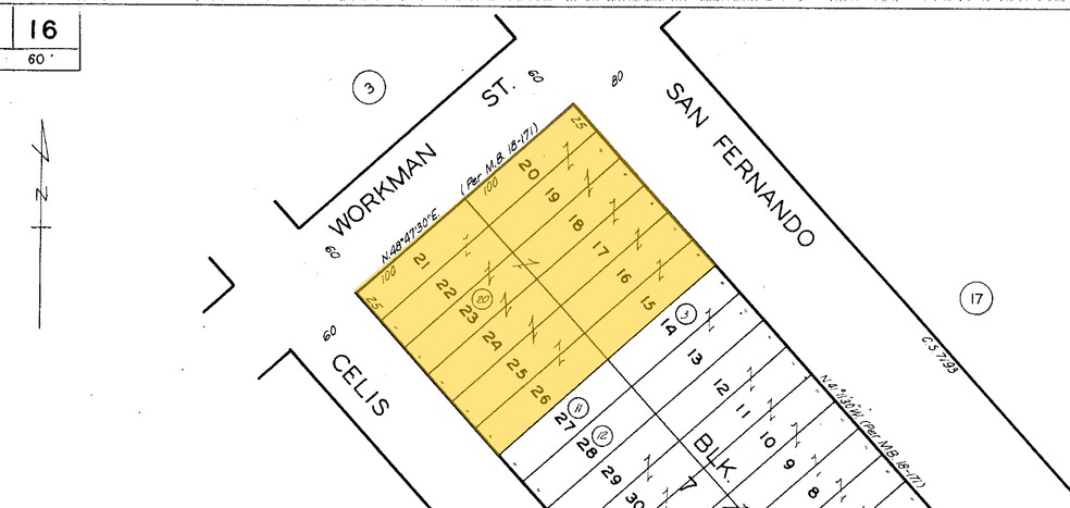 1334 San Fernando Rd, San Fernando, CA for lease - Plat Map - Image 3 of 4