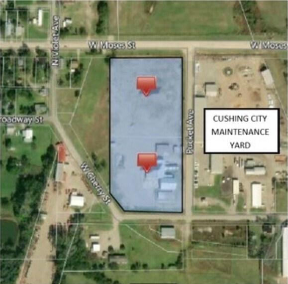 600 W Cherry St, Cushing, OK for sale Aerial- Image 1 of 1