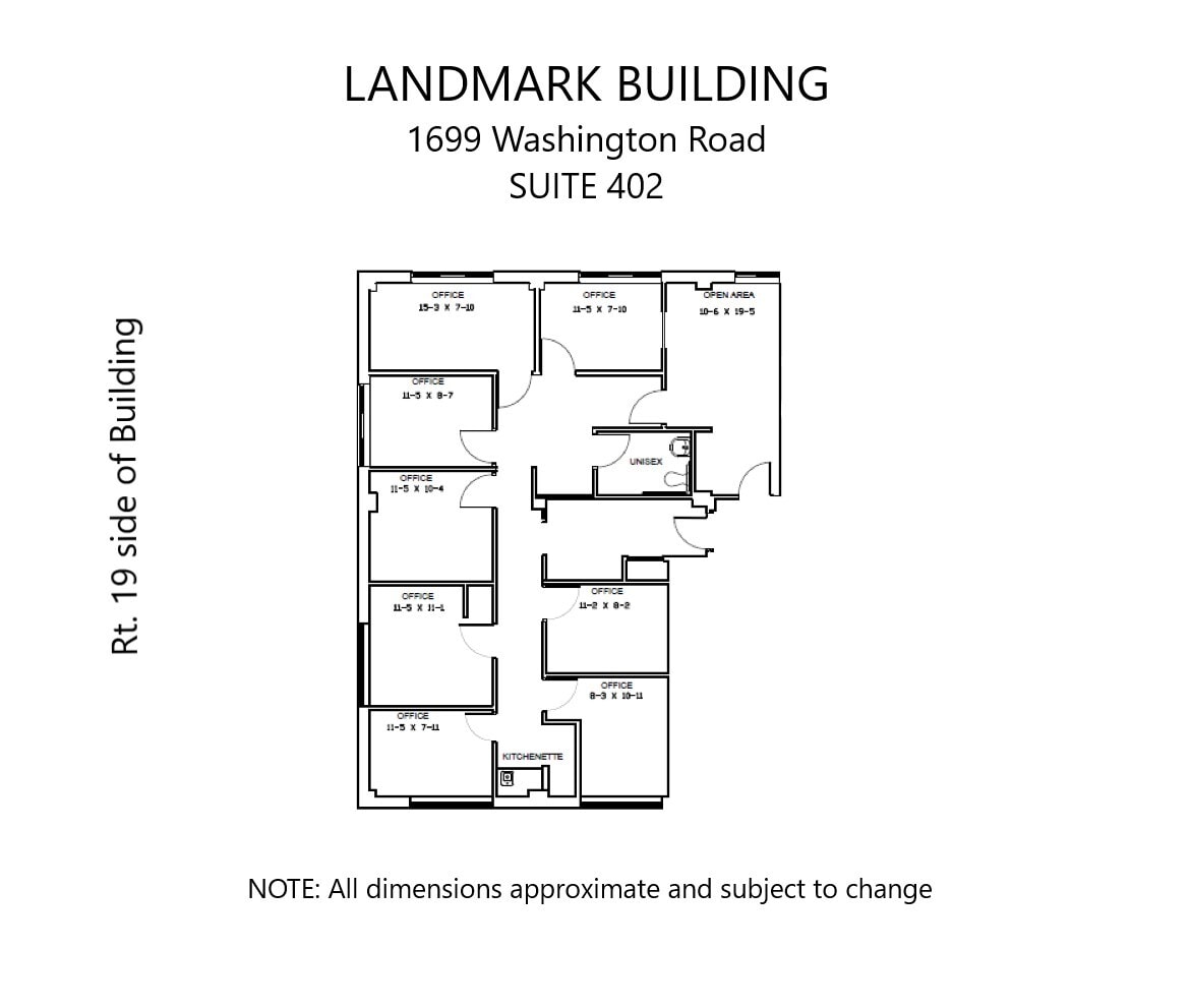 1699 Washington Rd, Pittsburgh, PA for lease Floor Plan- Image 1 of 1