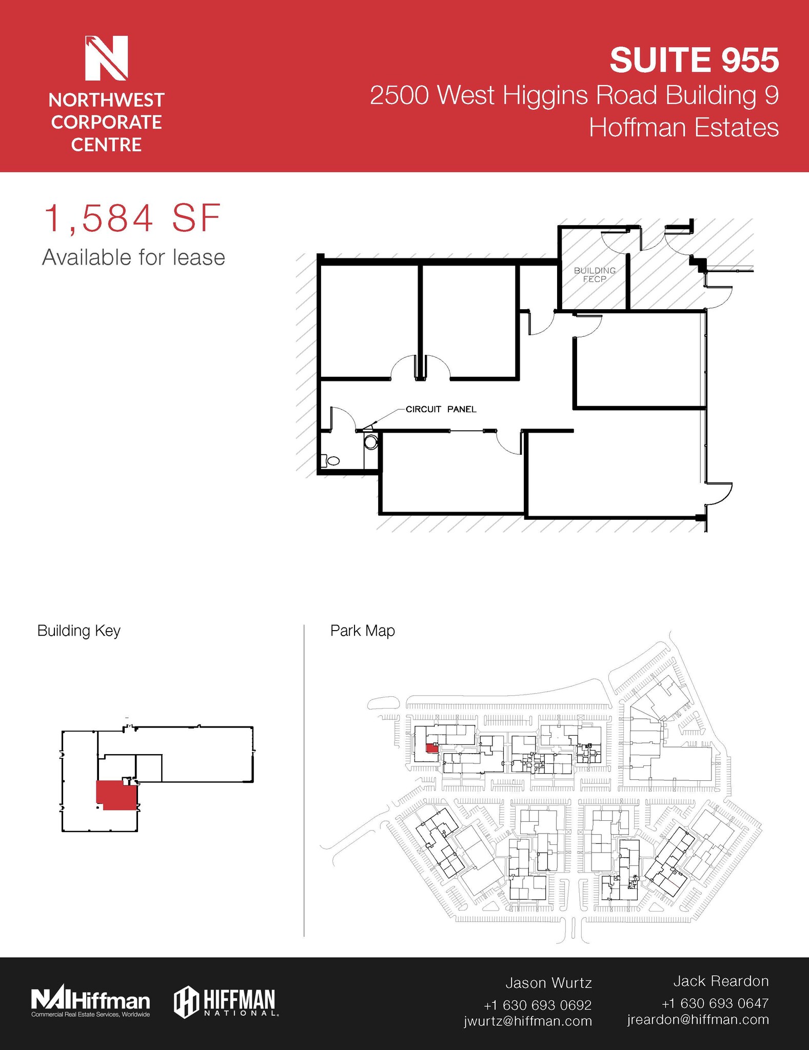 2500 W Higgins Rd, Hoffman Estates, IL for lease Floor Plan- Image 1 of 1