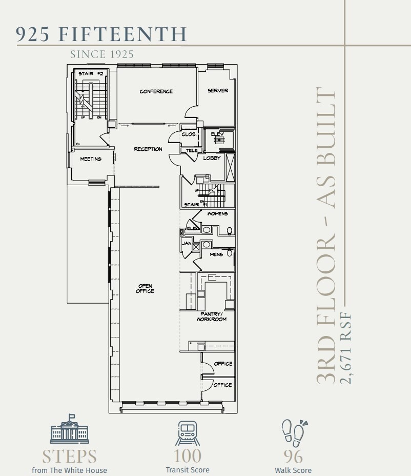 925 15th St NW, Washington, DC for lease Floor Plan- Image 1 of 1