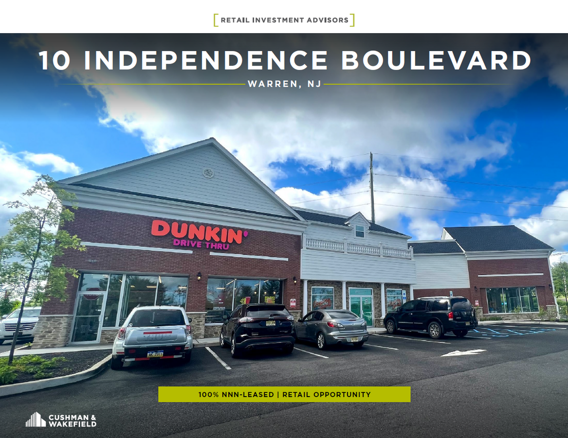 10 Independence Blvd, Warren, NJ 07059 - 100% NNN-Leased + Dunkin ...