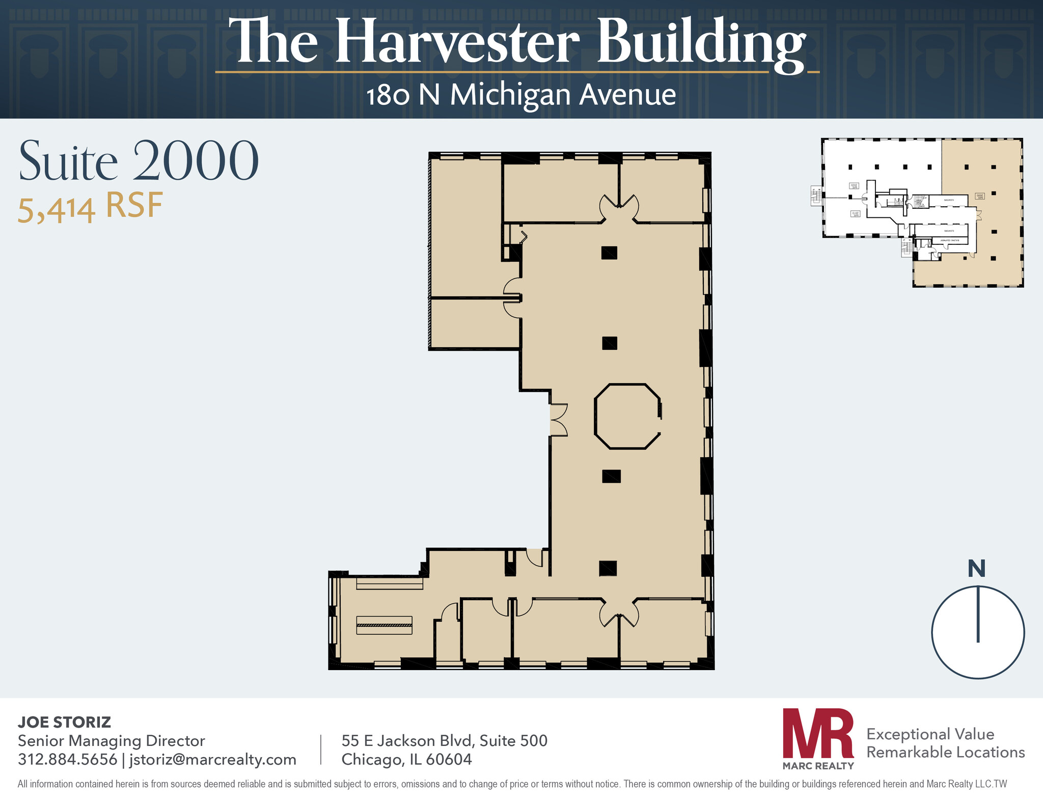 180 N Michigan Ave, Chicago, IL for lease Floor Plan- Image 1 of 13