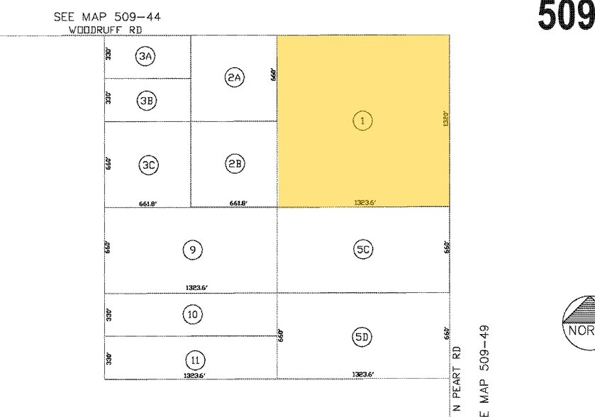 SWC Peart & Woodruff Rd, Casa Grande, AZ for sale - Plat Map - Image 2 of 2