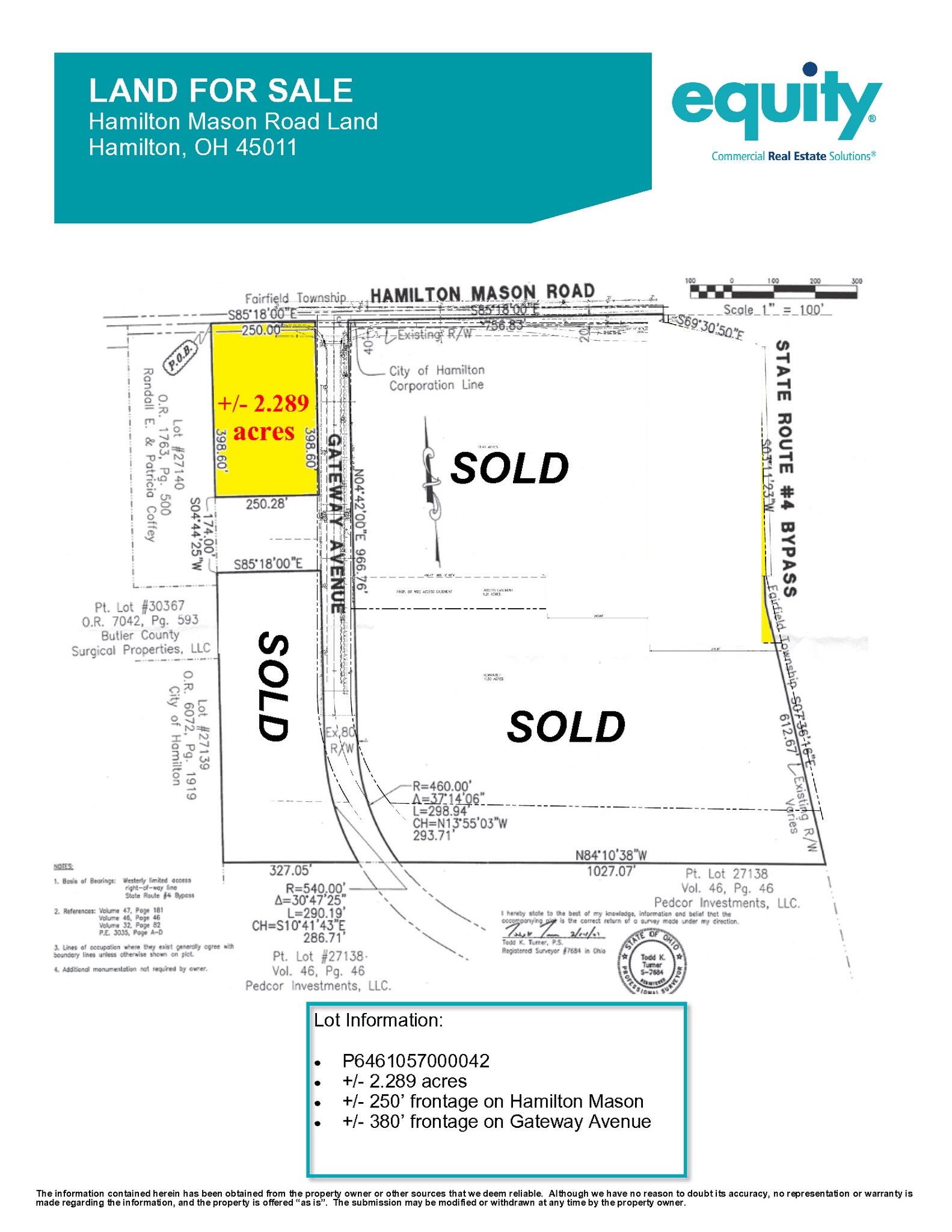 Hamilton Mason Rd & SR 4 Byp, Hamilton, OH 45011 Land for Sale