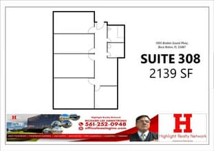 1095 Broken Sound Pky, Boca Raton, FL for lease Floor Plan- Image 1 of 7