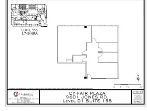 9601 Jones Rd, Houston, TX for lease Floor Plan- Image 1 of 1