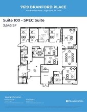 7619 Branford Pl, Sugar Land, TX for lease Floor Plan- Image 2 of 2
