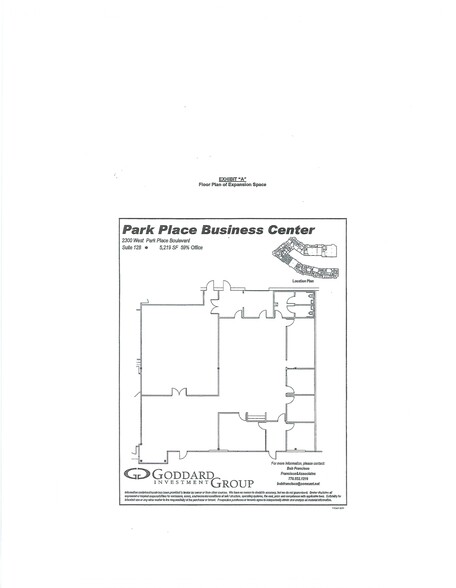 2300 W Park Place Blvd, Stone Mountain, GA for lease - Site Plan - Image 2 of 2