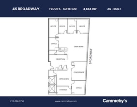 45 Broadway, New York, NY for lease Floor Plan- Image 1 of 1