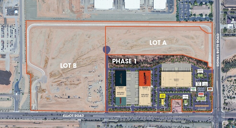 NWC Elliot & Signal Butte Rd, Mesa, AZ for sale - Aerial - Image 2 of 3