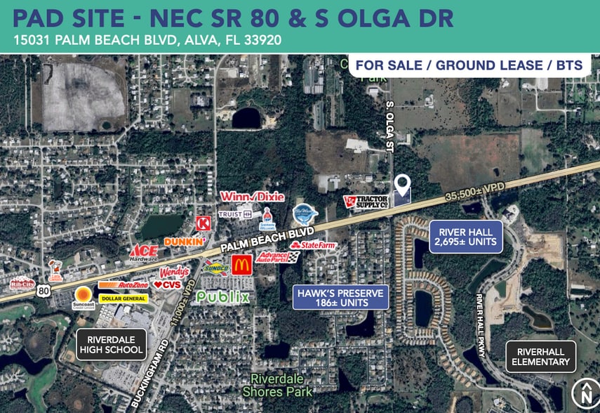 15031 Palm Beach Blvd, Alva, FL for sale - Aerial - Image 2 of 4