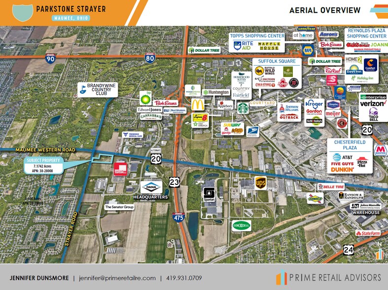 6725 Maumee Western Rd, Maumee, OH for sale - Aerial - Image 2 of 3