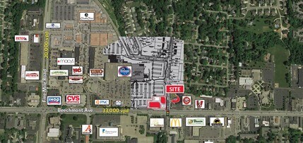 7640-7642 Beechmont Ave, Cincinnati, OH - Aerial map view