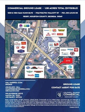 More details for 1320 Sam Nunn Blvd, Perry, GA - Land for Lease