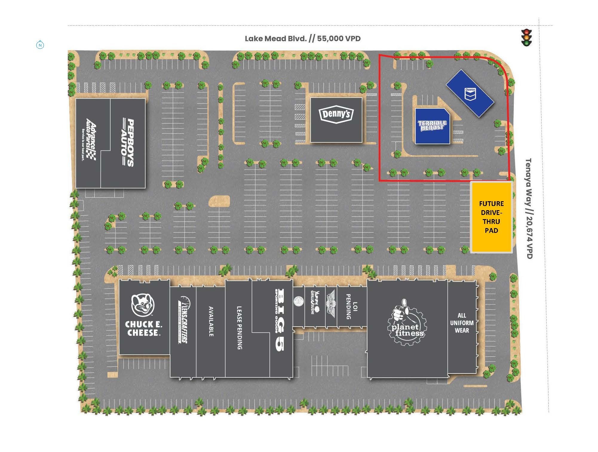 7301-7399 W Lake Mead Blvd, Las Vegas, NV for lease Site Plan- Image 1 of 1