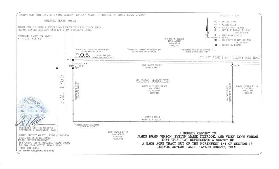 FM 1750 AND COLONY HILL,, Potosi, TX for sale - Plat Map - Image 2 of 2