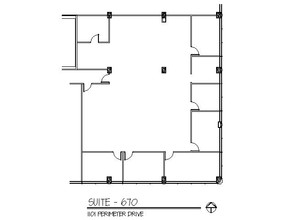 1101 Perimeter Dr, Schaumburg, IL for lease Floor Plan- Image 2 of 2