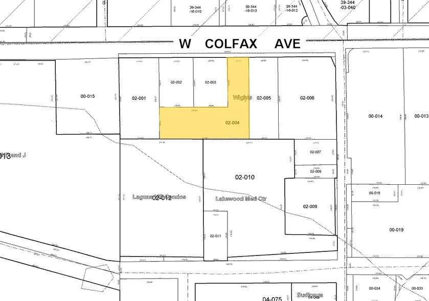 8810 W Colfax Ave, Lakewood, CO for sale - Plat Map - Image 3 of 16