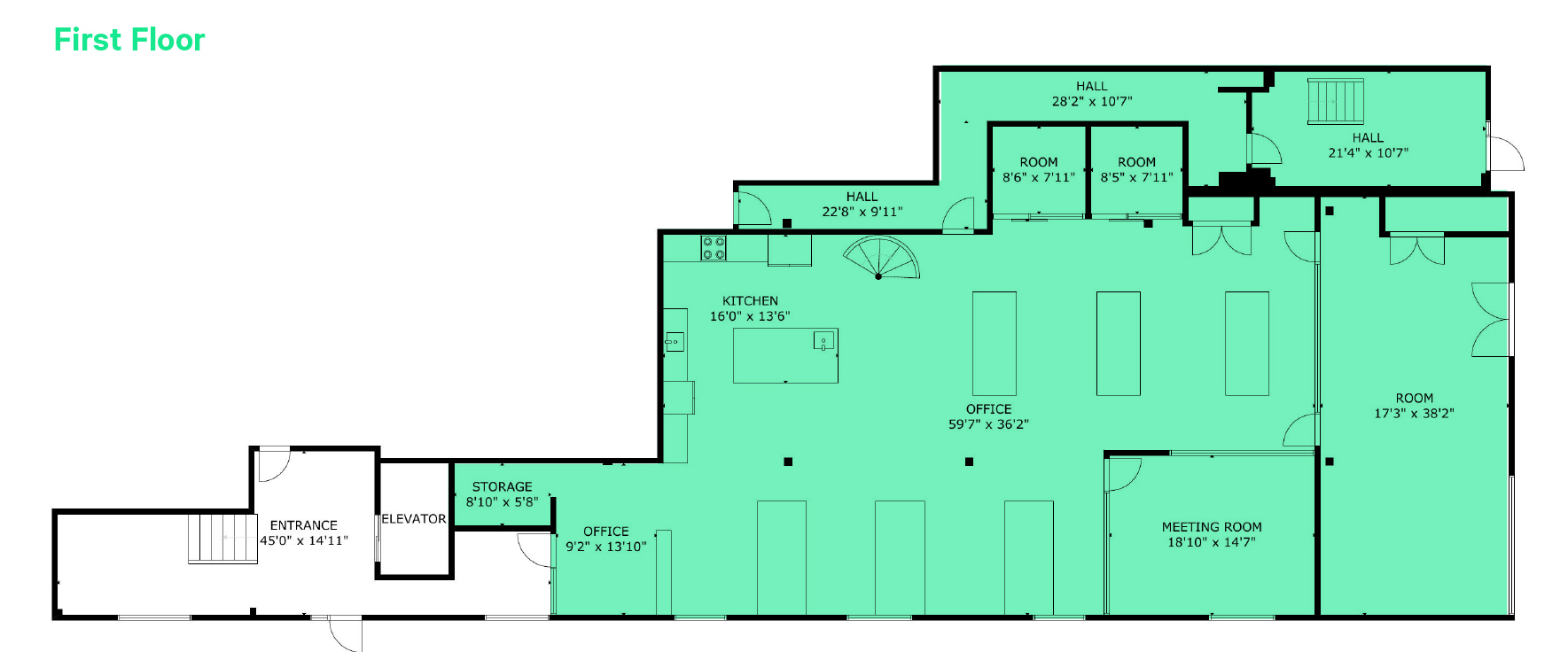 1420 Locust St, Des Moines, IA for lease Floor Plan- Image 1 of 2