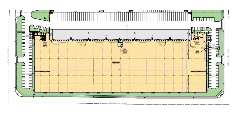 10730 Production Ave, Fontana, CA for lease - Site Plan - Image 2 of 3