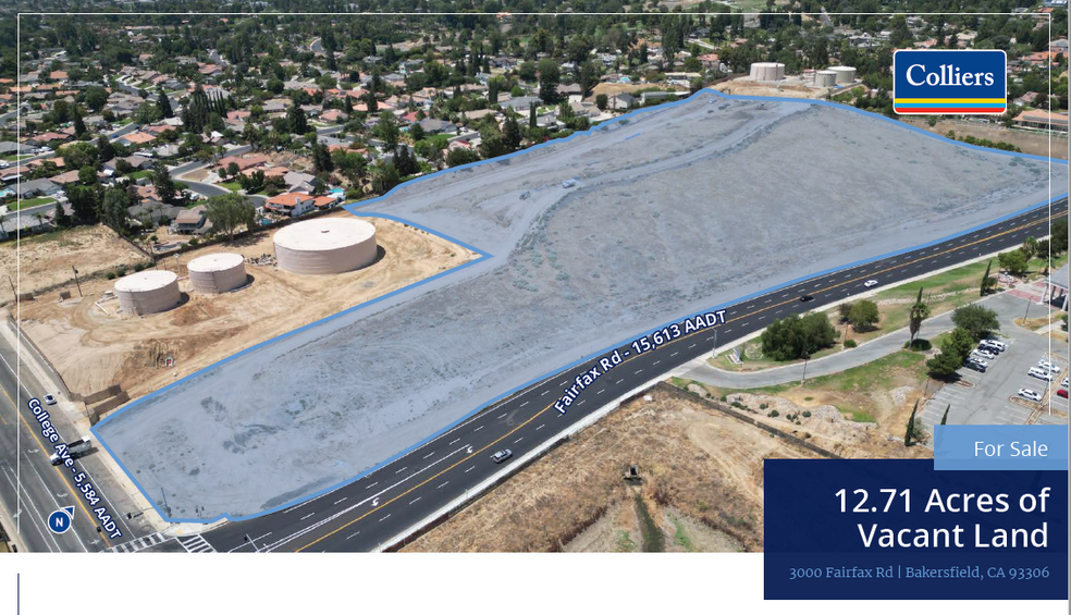 3000 Fairfax Road, Bakersfield, CA for sale - Aerial - Image 1 of 2