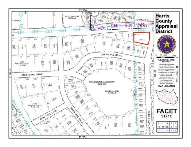Spring Stuebner Rd Blk 1, Spring, TX for sale Plat Map- Image 1 of 1