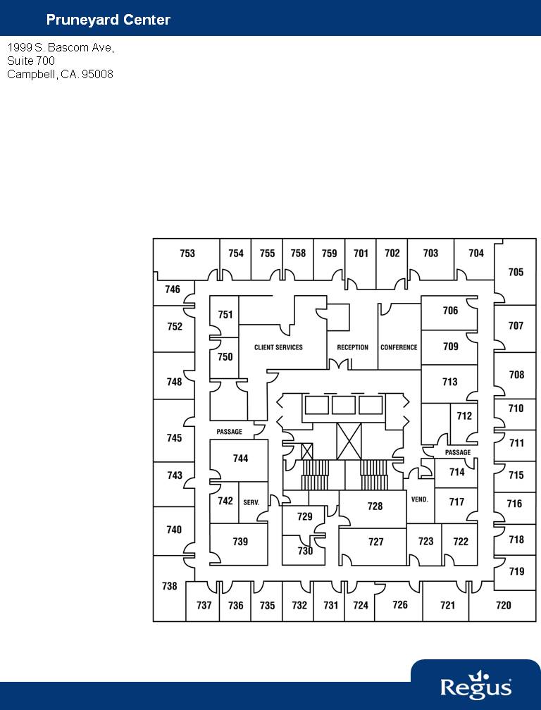 1999 S Bascom Ave, Campbell, CA for lease Floor Plan- Image 1 of 1