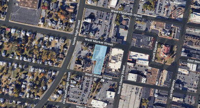 135 W Market St, Harrisonburg, VA - aerial  map view