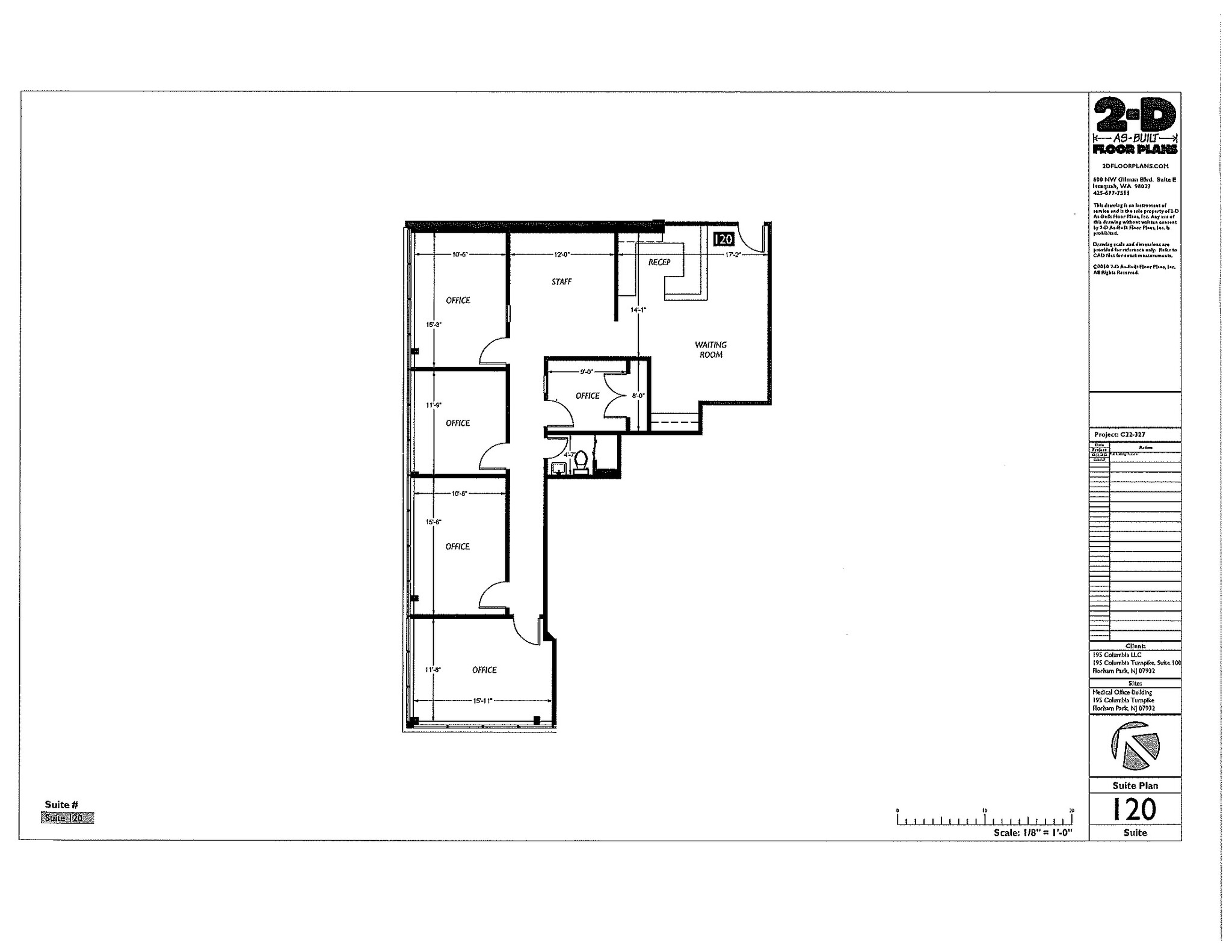 195 Columbia Tpke, Florham Park, NJ for lease Floor Plan- Image 1 of 1