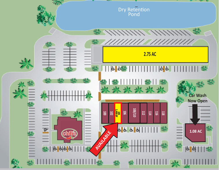 1702 N Woodland Blvd, Deland, FL for lease - Site Plan - Image 2 of 3