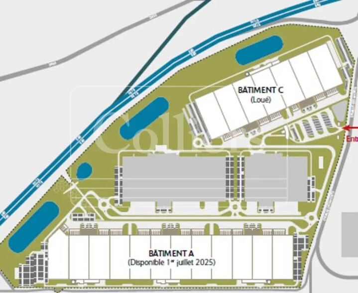 Office in Saint-Martin-de-Crau for lease - Site Plan - Image 2 of 3