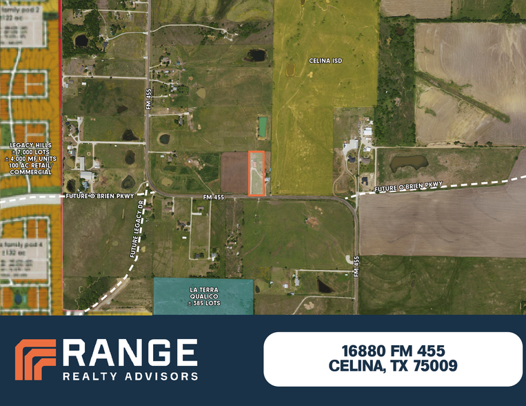 16880 W FM 455, Celina, TX for sale - Aerial - Image 1 of 1