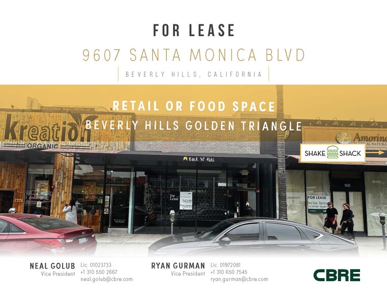 9601-9609 Santa Monica Blvd, Beverly Hills, CA for lease - Building Photo - Image 1 of 16