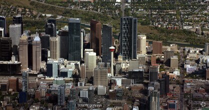 350 7th Ave SW, Calgary, AB - AERIAL  map view