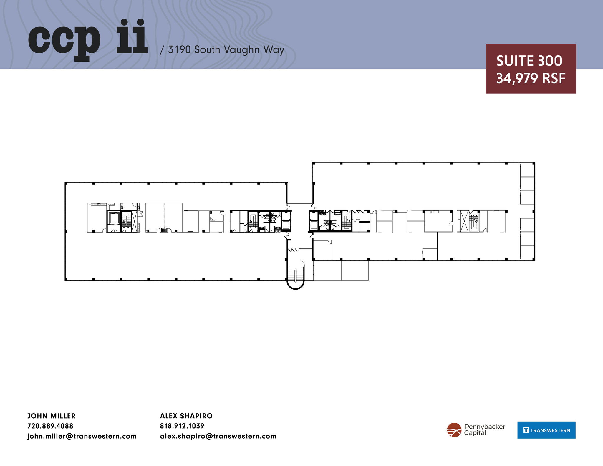 3131 S Vaughn Way, Aurora, CO for lease Typical Floor Plan- Image 1 of 1