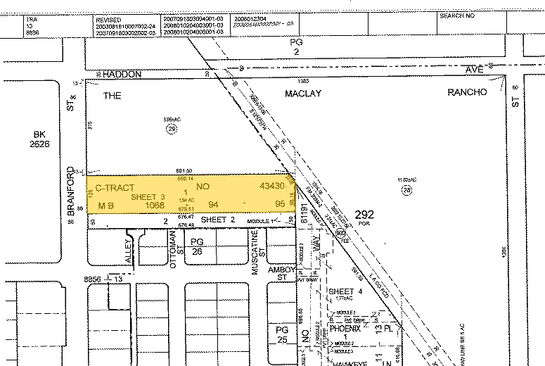 12734 Branford St, Pacoima, CA for lease - Plat Map - Image 2 of 16