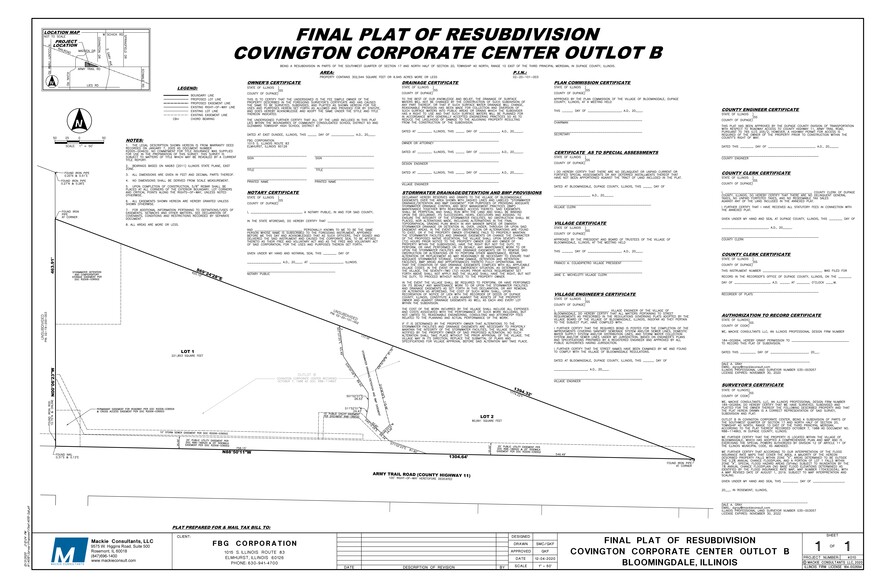 Army Trail Rd, Bloomingdale, IL for sale - Site Plan - Image 3 of 3