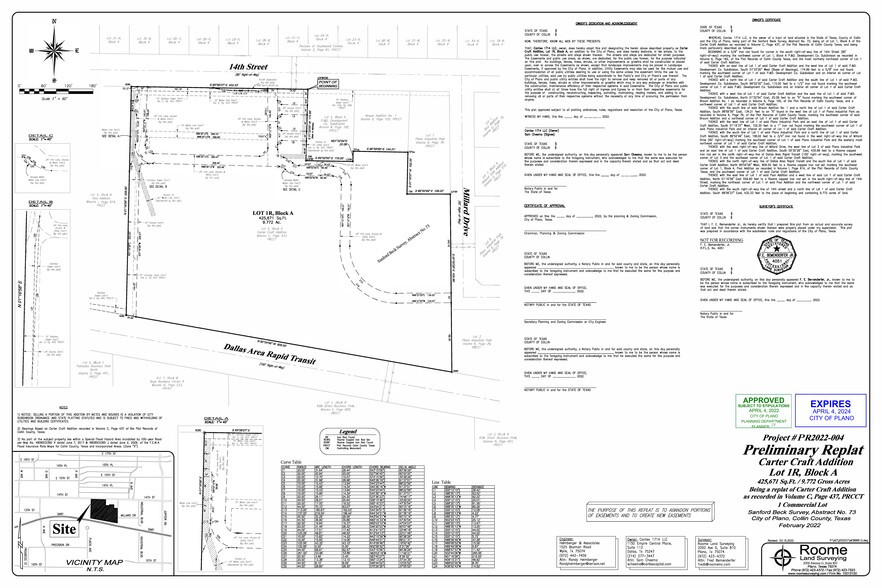 1714 14th St, Plano, TX for lease - Site Plan - Image 2 of 8