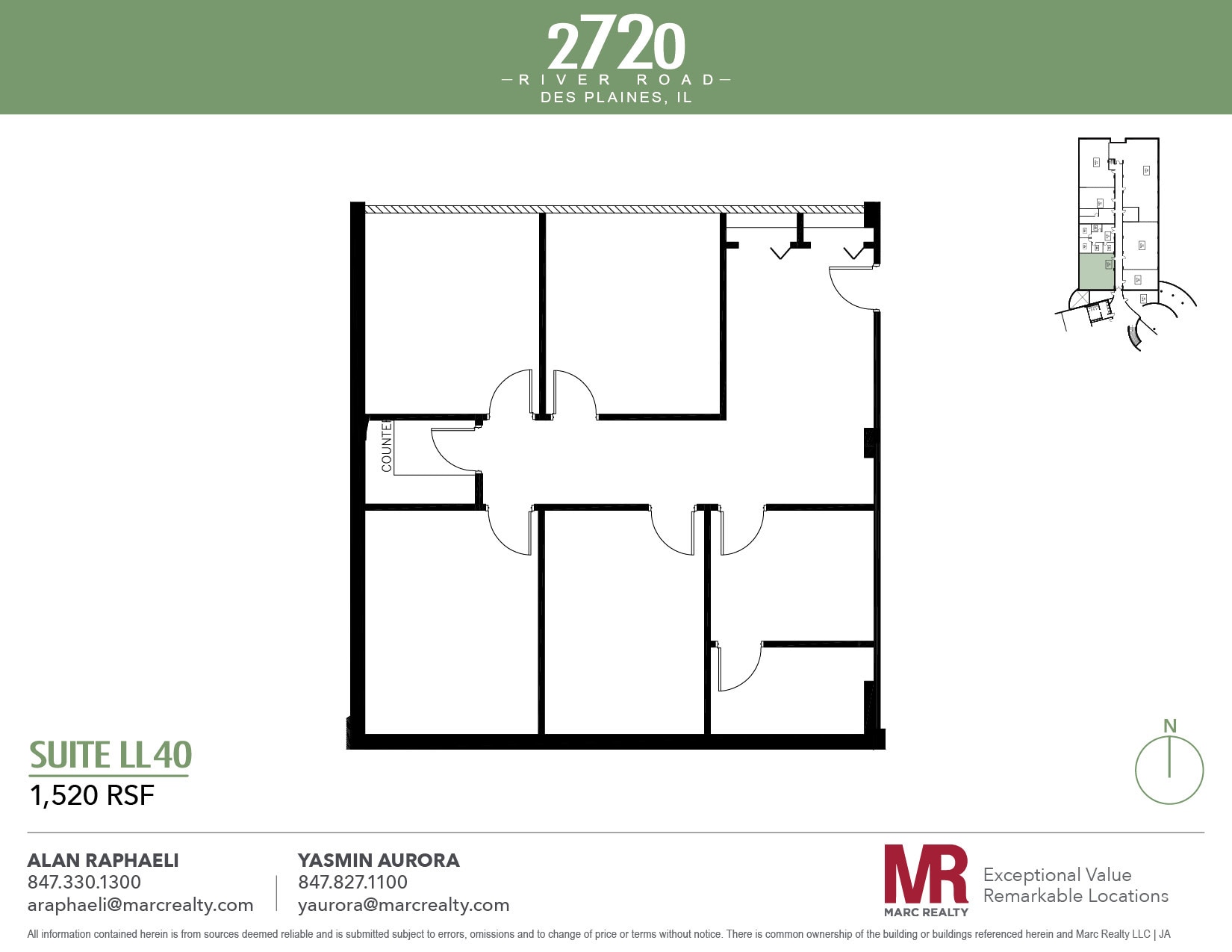 2720 S River Rd, Des Plaines, IL for sale Floor Plan- Image 1 of 8