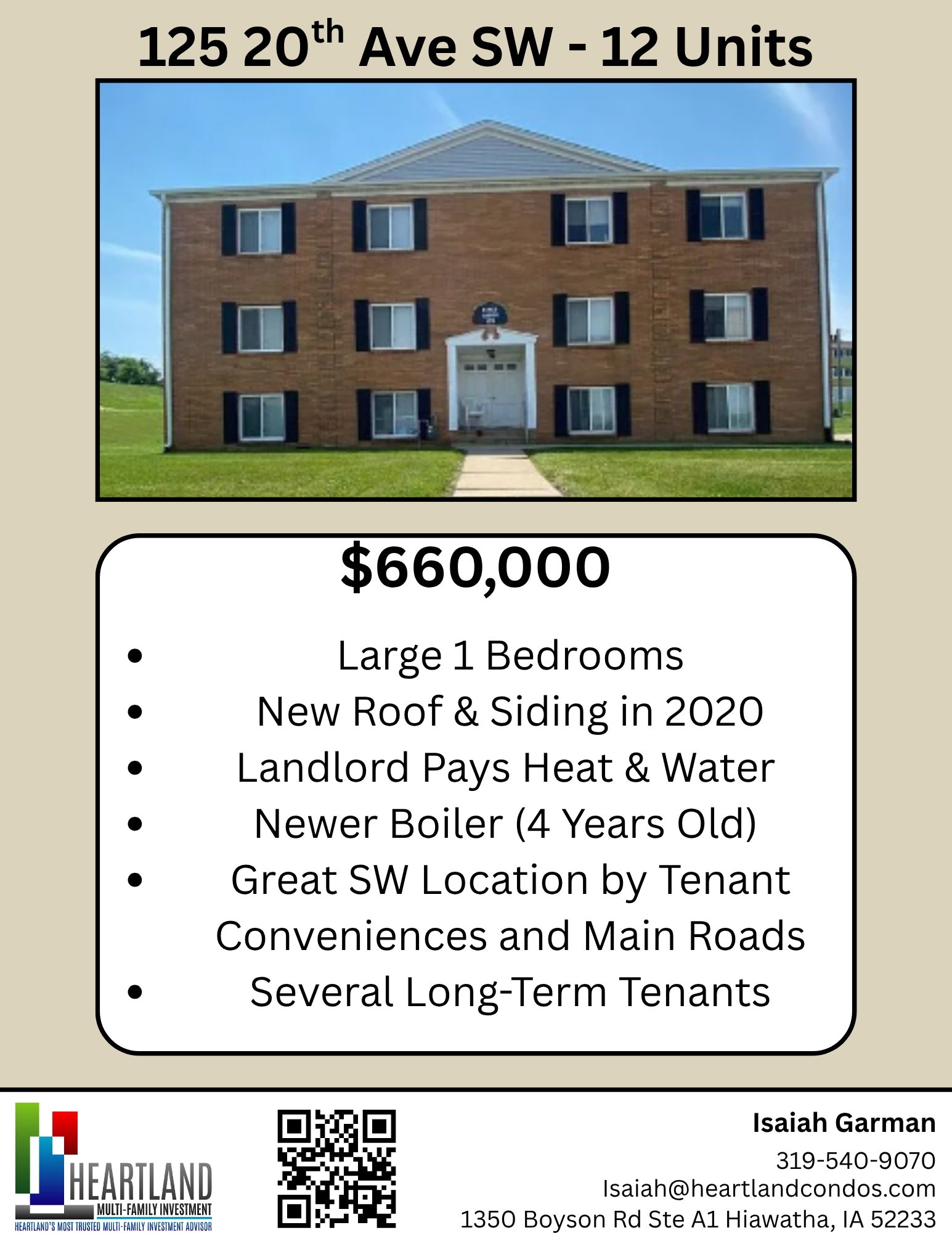 125 20th Ave SW, Cedar Rapids, IA for sale Primary Photo- Image 1 of 14